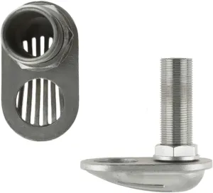 Marine 316 Stainless Steel Boats Intake Strainer Water Outlet Pipe Thru-Hull Pump Hose Inlet 1/2 3/4 1 1-1/4 1-1/2" Filter Scoop