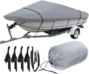 Marine Accessories Waterproof Yacht Boat Cover Outdoor Protection 600D Anti-Smashing Tear-Proof Sunshade Anti-UV Boat Cover(420x270cm)