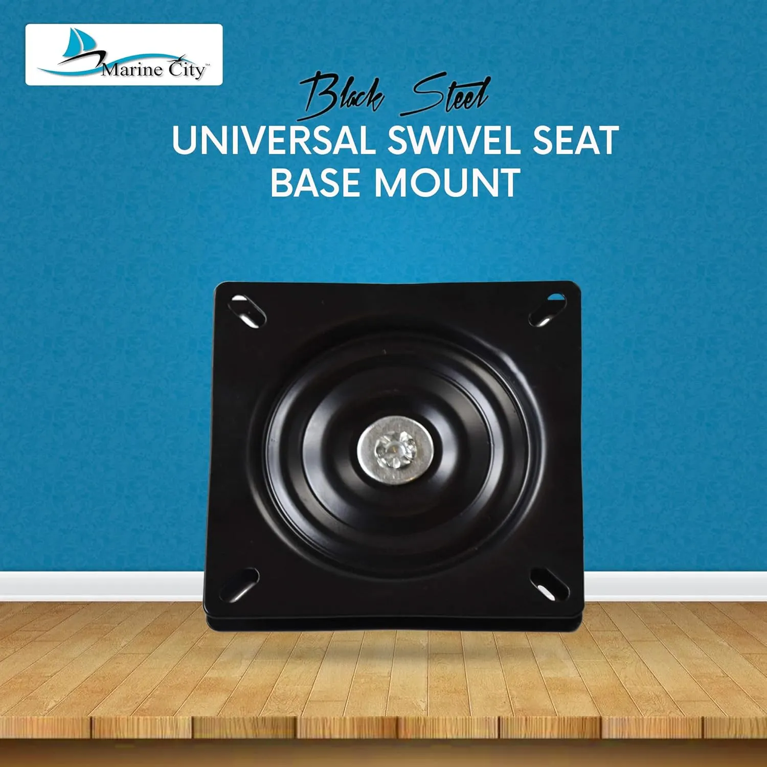MARINE CITY Universal Swivel Seat Base – Heavy-Duty, Corrosion-Resistant, Smooth Rotation, Easy Mounting for Marines Ships Boats Yachts