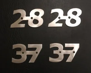 Marinette Aluminum Boat Number Set – set of 2