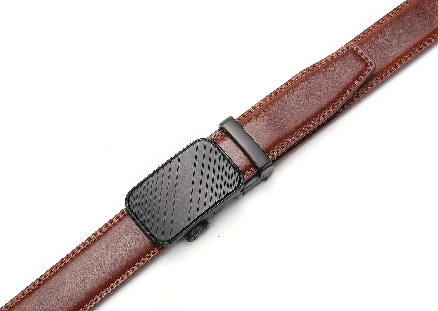 Marino Men’s Genuine Leather Ratchet Dress Belt With Automatic Buckle, Enclosed in an Elegant Gift Box