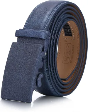 Marino Men’s Genuine Leather Ratchet Dress Belt With Automatic Buckle, Enclosed in an Elegant Gift Box
