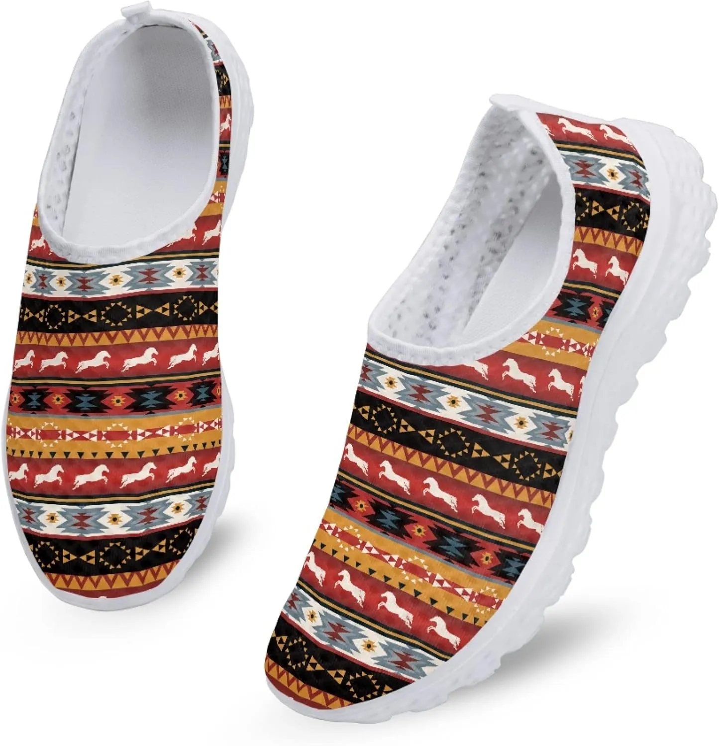 MARSVOVO Slip On Sneakers for Women Fashion Casual Comfortable Lightweight Breathable Mesh Walking Shoes