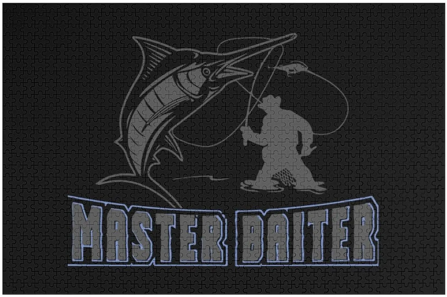 Master Baiter Fishing Lover Jigsaw Puzzles Flat Box Wooden Intellectual Puzzles Game for Idea Gift 1000 PCS