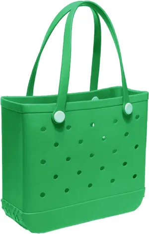 Medium Rubber Beach Bag for Men & Women, Large Capacity Travel Bag Tote Bag for the Beach Boat Pool