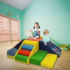 Megastar Soft Play Zone Multi Pyramids Fun Area With Slide, Roll & Climbing Activities( Includes 50 Balls)