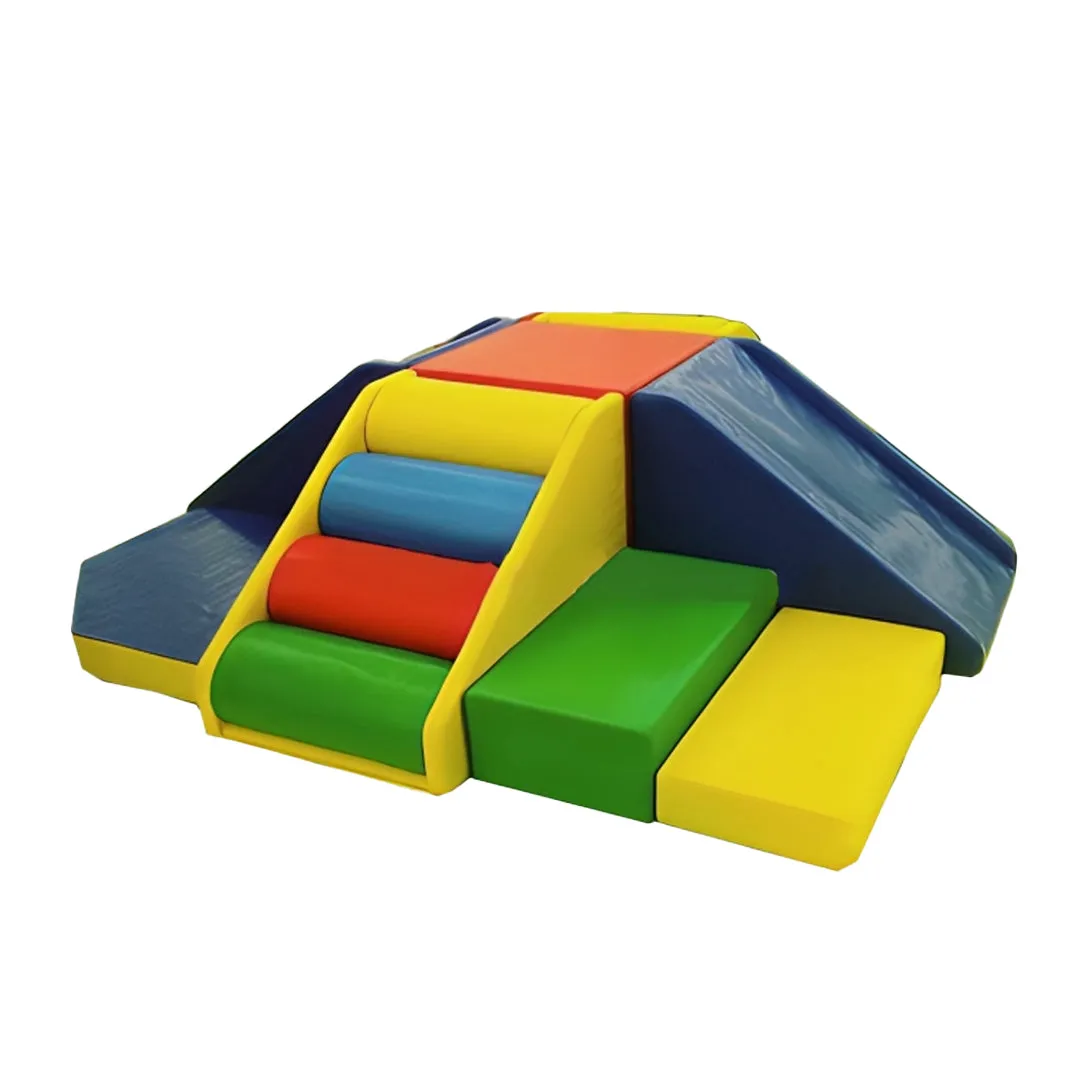 Megastar Soft Play Zone Multi Pyramids Fun Area With Slide, Roll & Climbing Activities( Includes 50 Balls)
