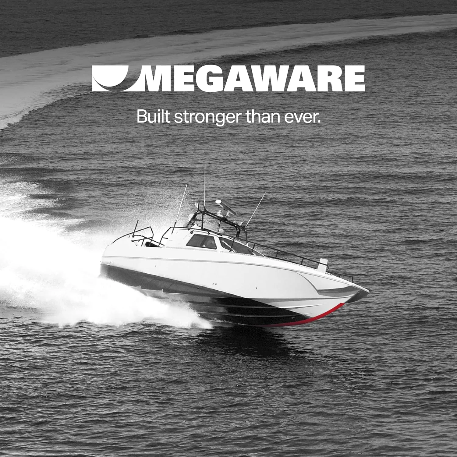 MEGAWARE KEELGUARD Pontoon Guard - Protects Exposed Areas of Your Pontoon from Dents and Scrapes - 3M Reflective Strip - Boat Tube and Log Bumper Guard - 40 Ft Kit - Pontoon up to 25 Ft (Gray)