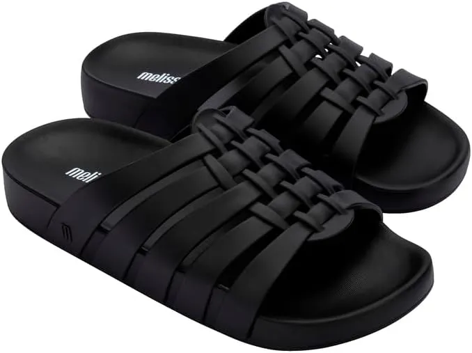 Melissa Possession Slides for Women - Flat Jelly-Style Comfort with Fisherman Design - 100% PVC Upper, 100% EVA Sole, Bubblegum Scent - Chic Summer Sandals for Women