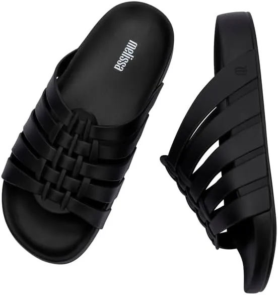 Melissa Possession Slides for Women - Flat Jelly-Style Comfort with Fisherman Design - 100% PVC Upper, 100% EVA Sole, Bubblegum Scent - Chic Summer Sandals for Women