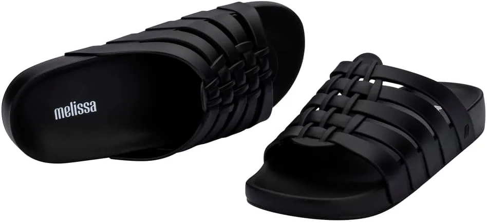 Melissa Possession Slides for Women - Flat Jelly-Style Comfort with Fisherman Design - 100% PVC Upper, 100% EVA Sole, Bubblegum Scent - Chic Summer Sandals for Women
