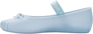 Melissa Sophie Jelly Flats for Women - Ballet Flats for Women Bow Applique & Strap, Slip-on Closed-Toe Women’s Jelly Shoes