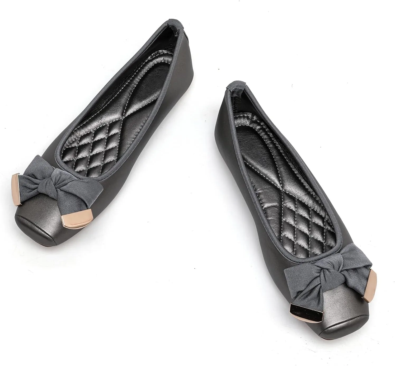 MEMON Women's Flats/Women Fashion Bowknot Flats/Ballet Flats for Women/Comfort Light Weight Slip-On Dress Shoes