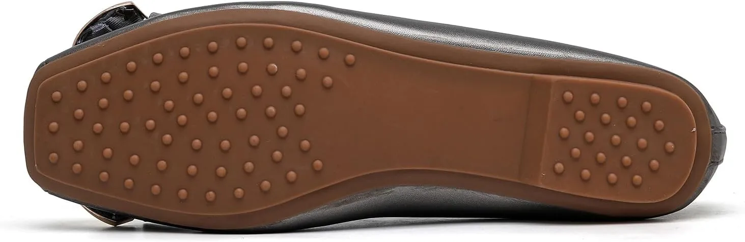 MEMON Women's Flats/Women Fashion Bowknot Flats/Ballet Flats for Women/Comfort Light Weight Slip-On Dress Shoes