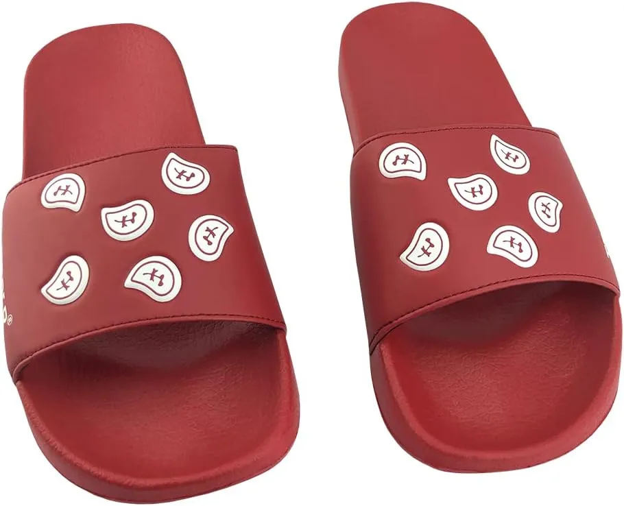 Men and Women TB-01 Bandana Paisley EVA Slide Sandals | Quick Drying Shower Slides | Ultra Cushion For Indoor and Outdoor | Contoured Footbed