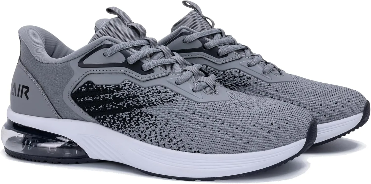 Mens Air Athletic Running Shoes Easy Slip On Tennis Sneakers Lightweight Comfortable Gym Walking Shoes for Men