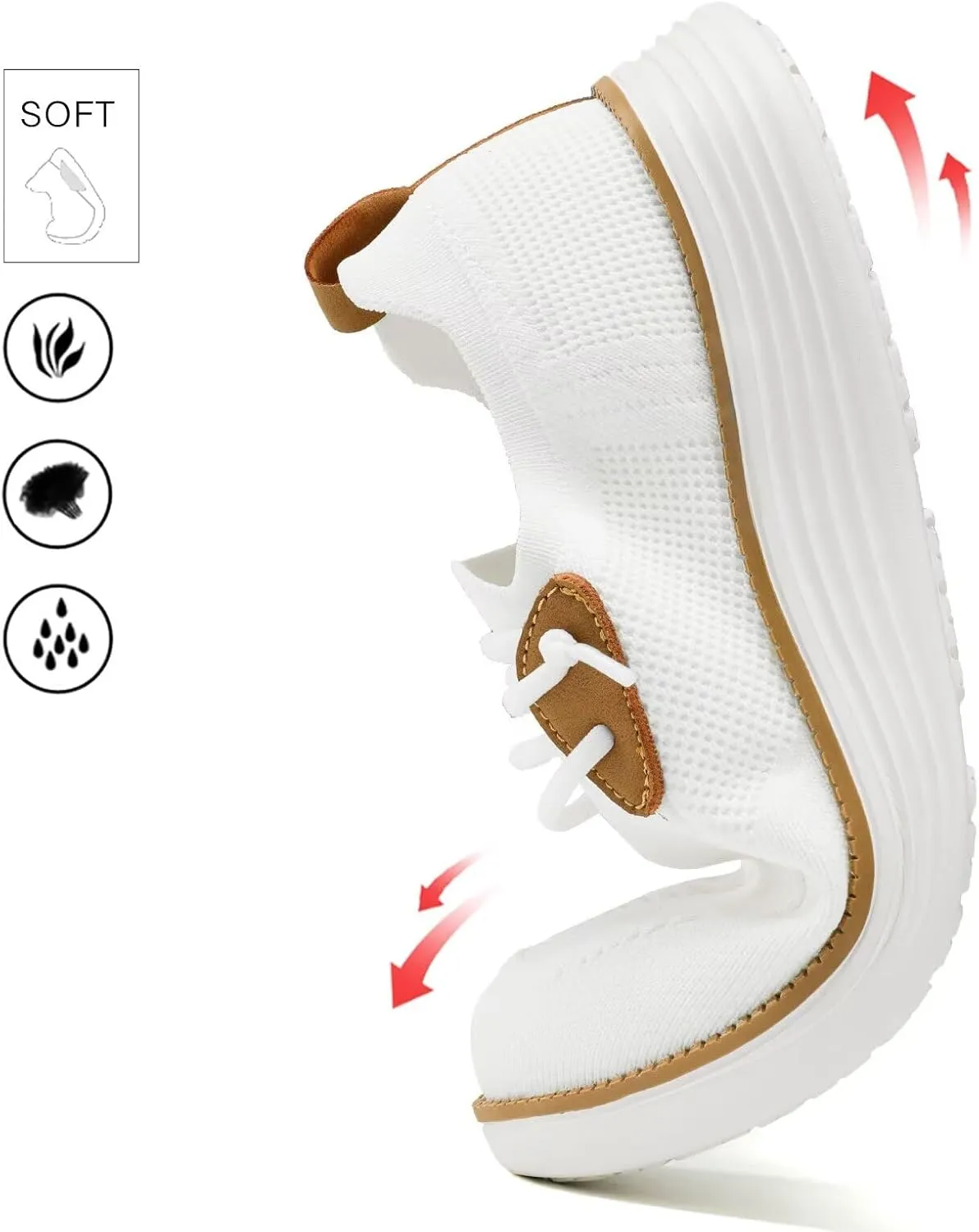 Men's Arch Support Casual Slip-on Shoes Loafers for Men Non Slip Comfortable Shoes