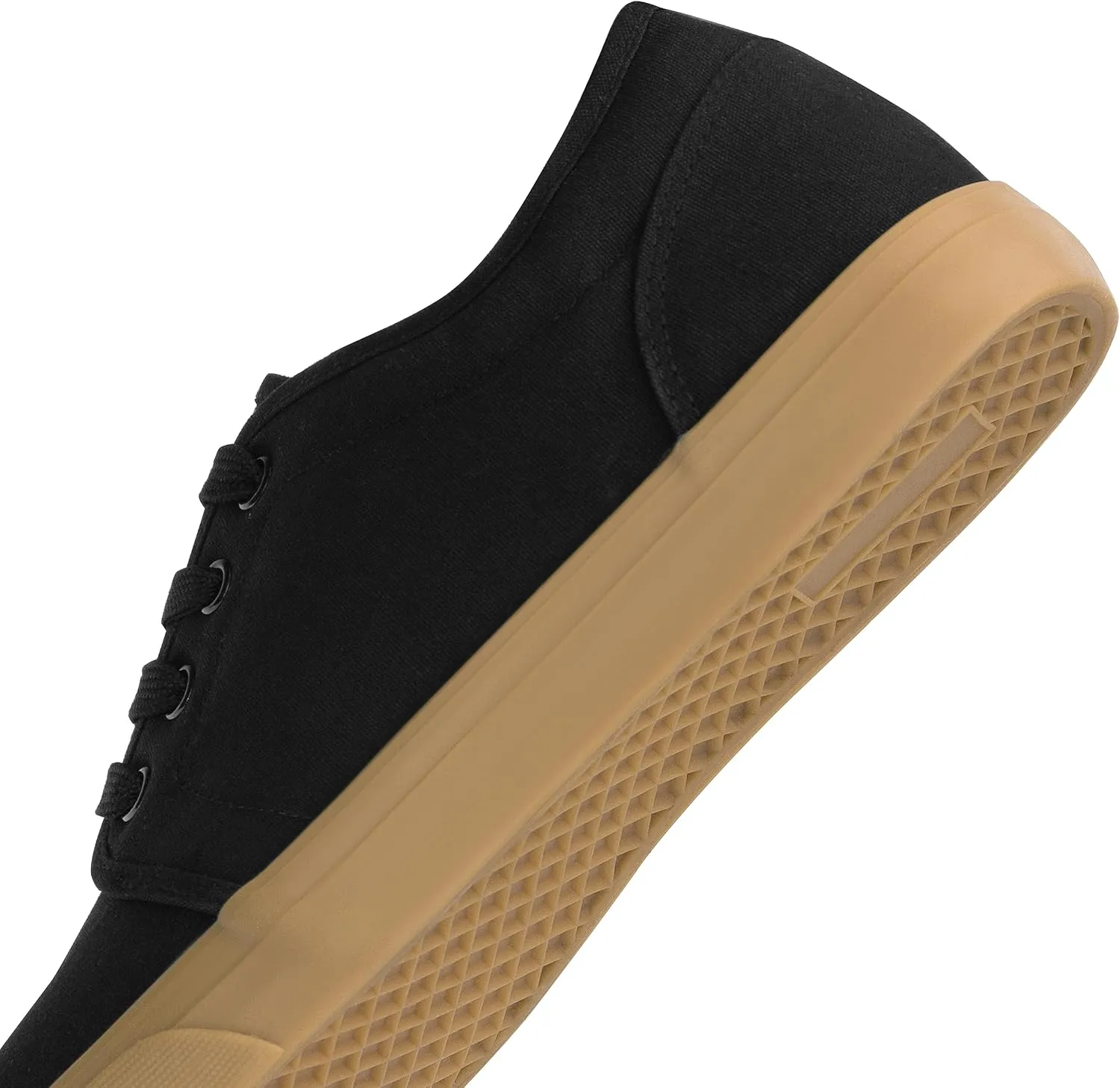 Men's Black Classic Low Top Shoes Canvas Fashion Sneaker with Soft Insole Causal Dress Shoes for Men Comfortable Walking Shoes
