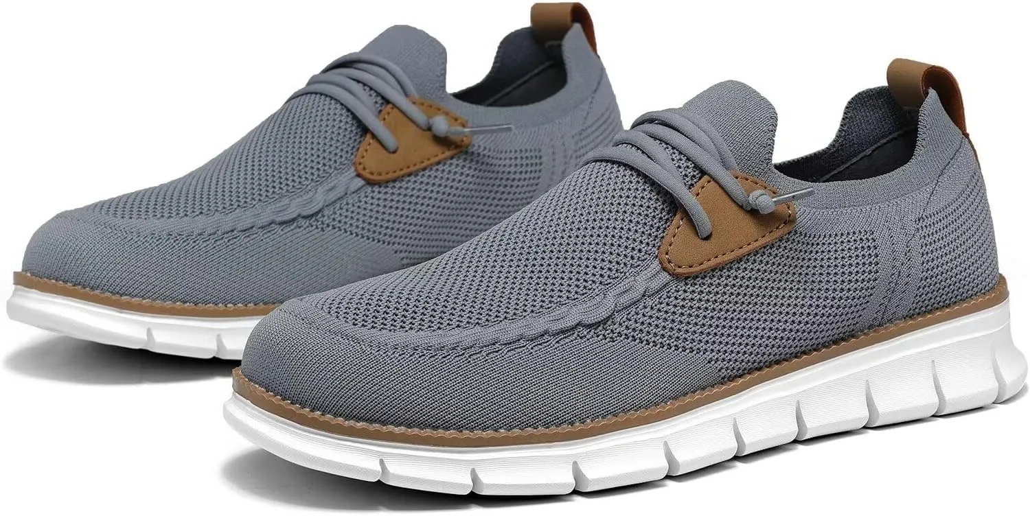 Mens Casual Loafers Shoes Slip On Fashion Walking Dress Sneakers Business Oxfords Work Lightweight Soft Sole Zapatos