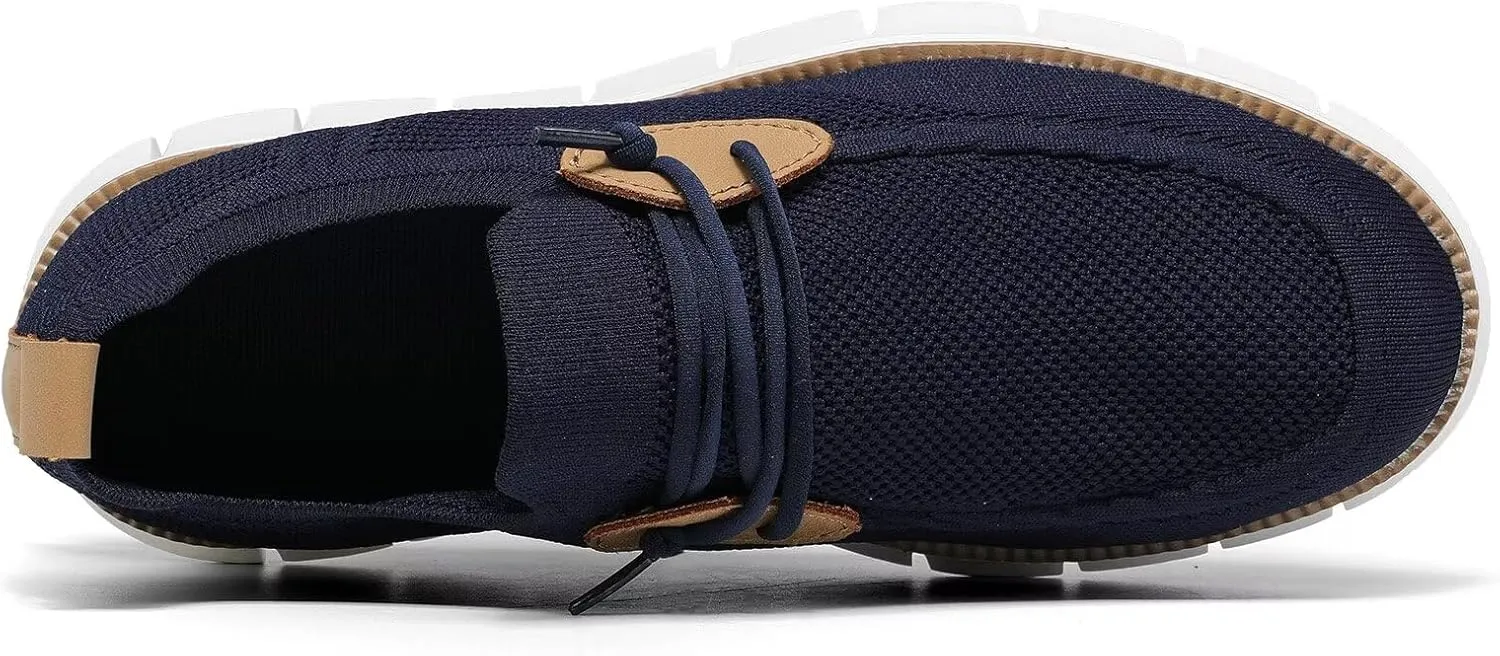 Mens Casual Loafers Shoes Slip On Fashion Walking Dress Sneakers Business Oxfords Work Lightweight Soft Sole Zapatos