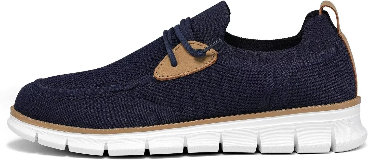 Mens Casual Loafers Shoes Slip On Fashion Walking Dress Sneakers Business Oxfords Work Lightweight Soft Sole Zapatos