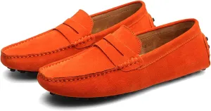 Men's Dress Loafers Slip On Casual Shoes Lightweight Soft Penny Loafers Suede Driving Boat Shoes Moccasins