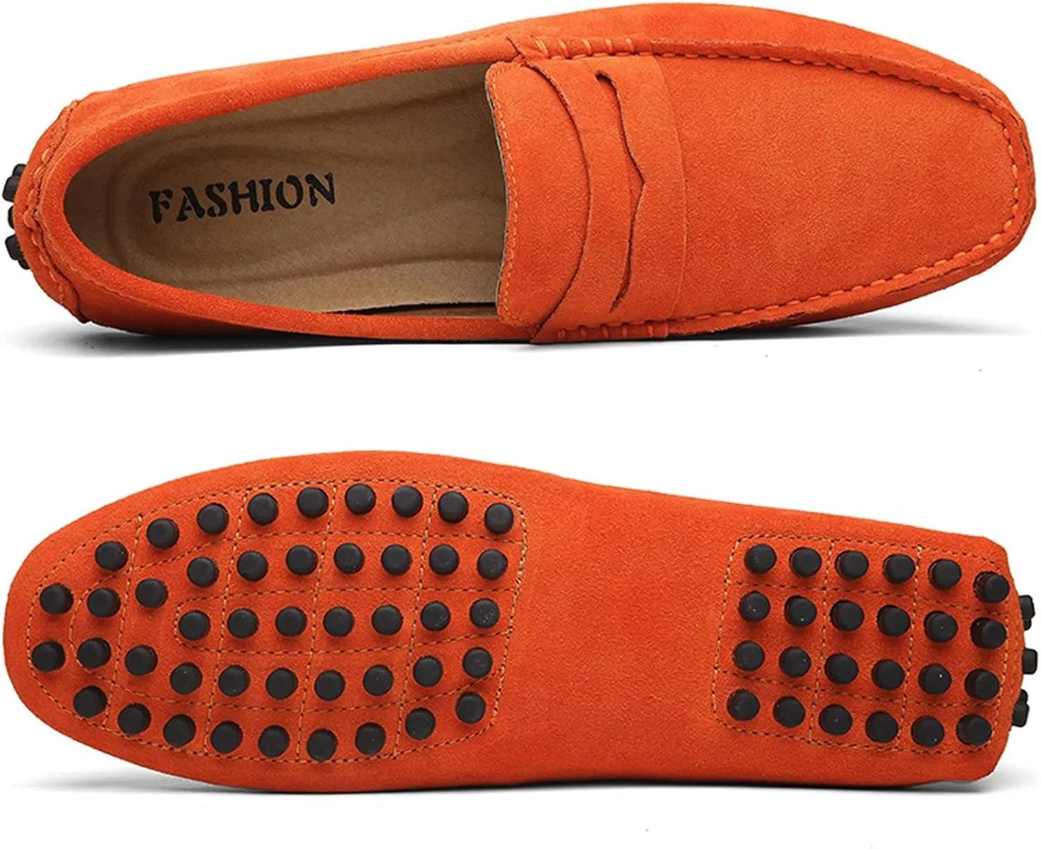 Men's Dress Loafers Slip On Casual Shoes Lightweight Soft Penny Loafers Suede Driving Boat Shoes Moccasins