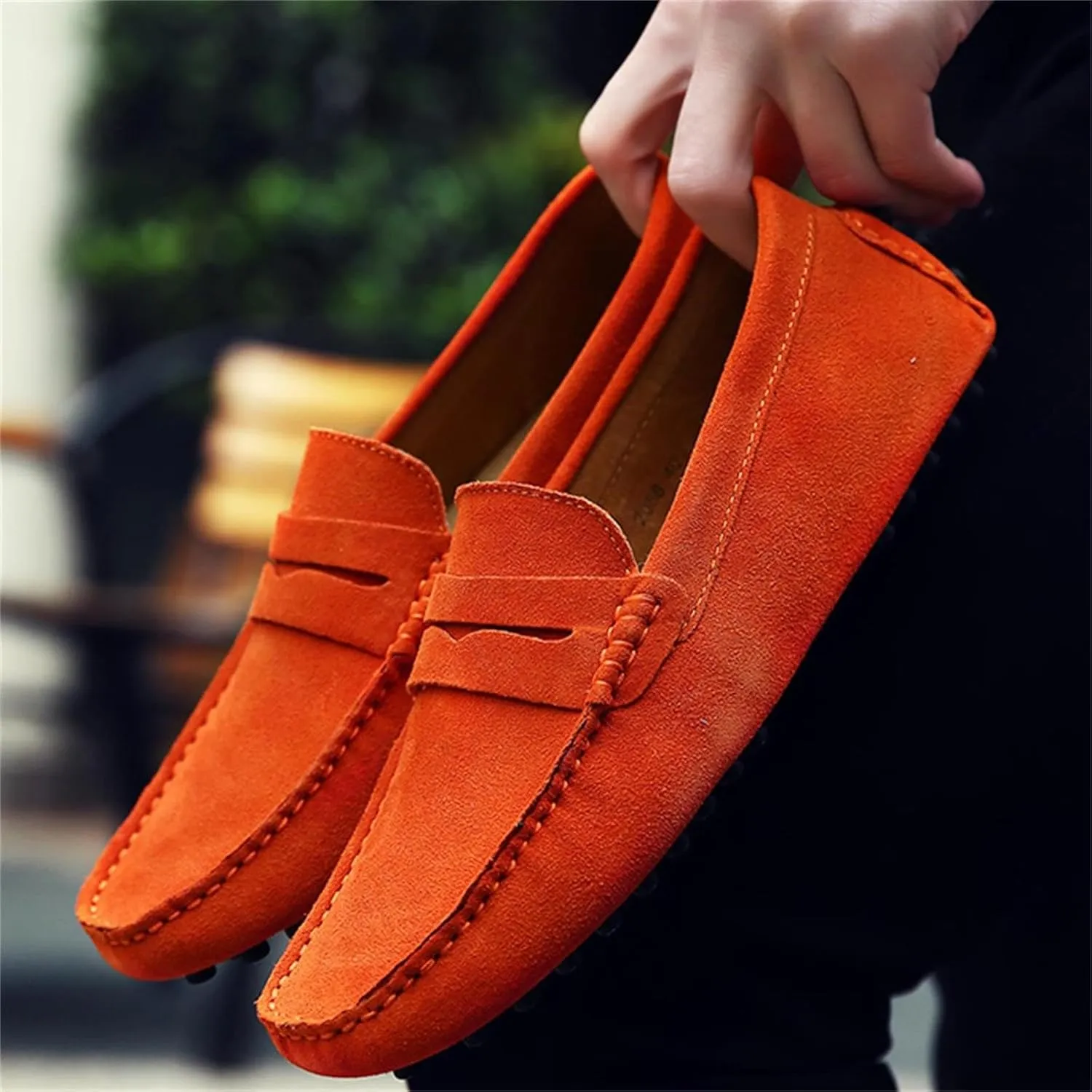 Men's Dress Loafers Slip On Casual Shoes Lightweight Soft Penny Loafers Suede Driving Boat Shoes Moccasins