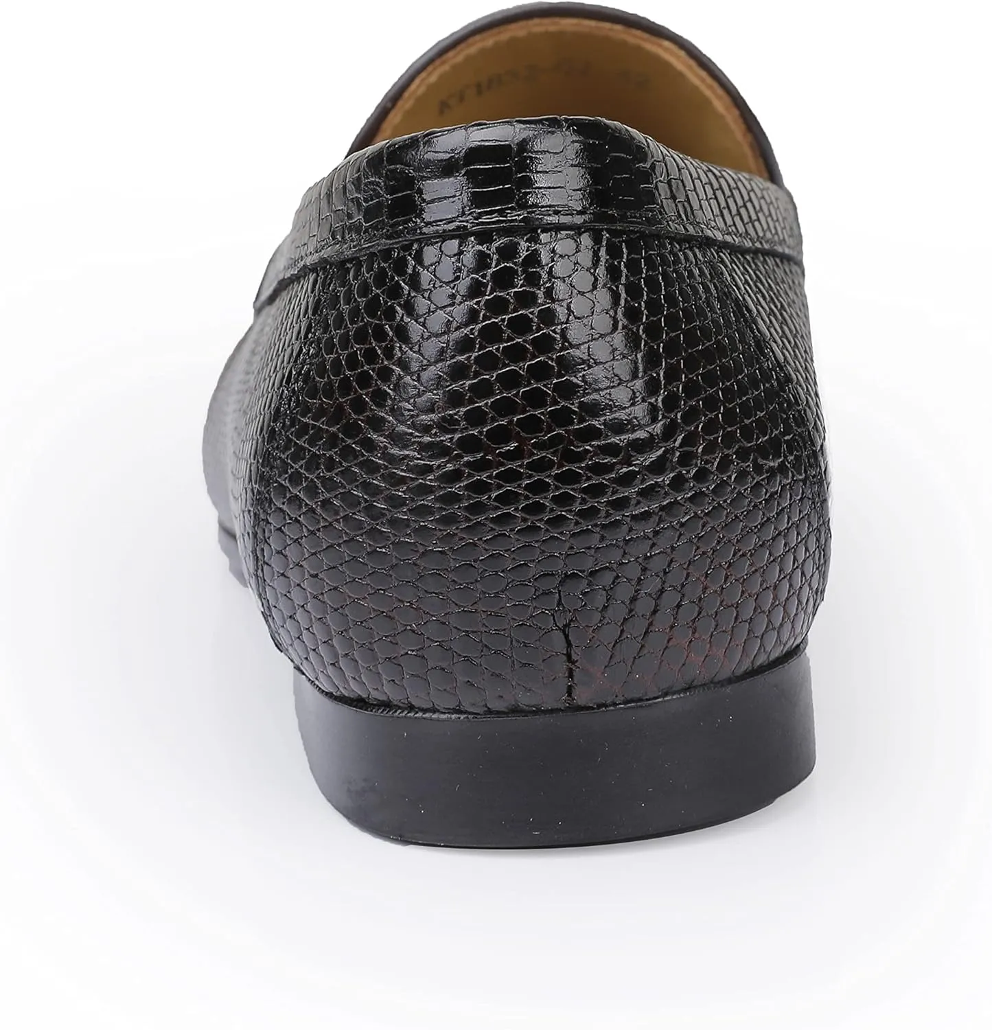 Men's Genuine Leather Loafers Crocodile Printed Slip On Soft Driving Dress Shoes