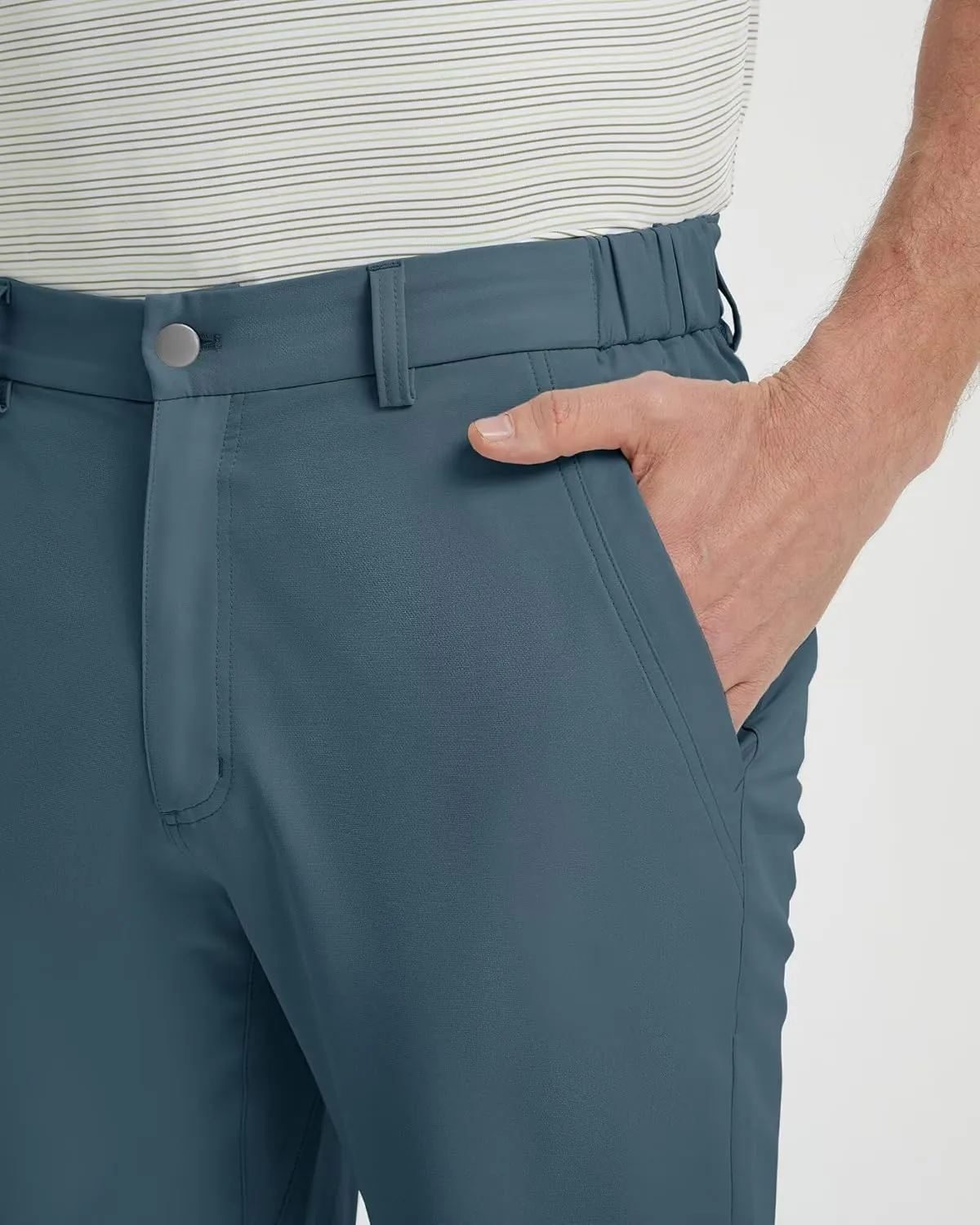 Mens Golf Pants Stretch 30"/32"/34" Water-Resistant Lightweight Stretch Casual Flat Front Dress Pants with 5 Pockets