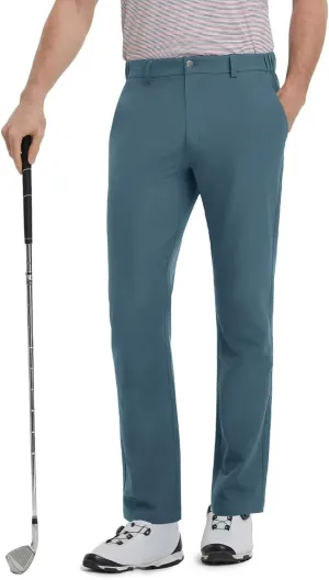 Mens Golf Pants Stretch 30"/32"/34" Water-Resistant Lightweight Stretch Casual Flat Front Dress Pants with 5 Pockets