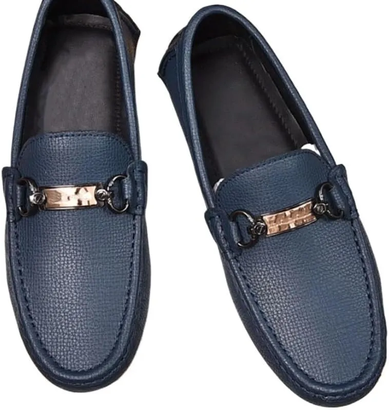 Mens Hands Free Shoes Casual Slip on Loafers Flat Oxfords, Bule,Black Fashion Soft Lightweight Boat Shoes