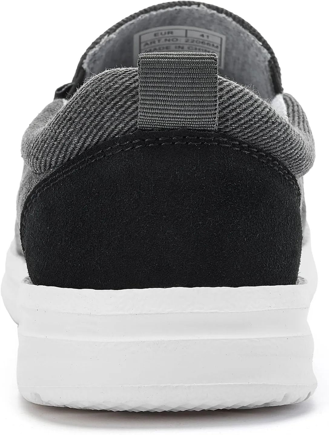 Mens Hands Free Slip-on Loafers Shoes Wide Width Casual Canvas Loafers Shoes Mens Boat Shoes Lightweight Non-Slip Walking Shoes Soft Sneakers