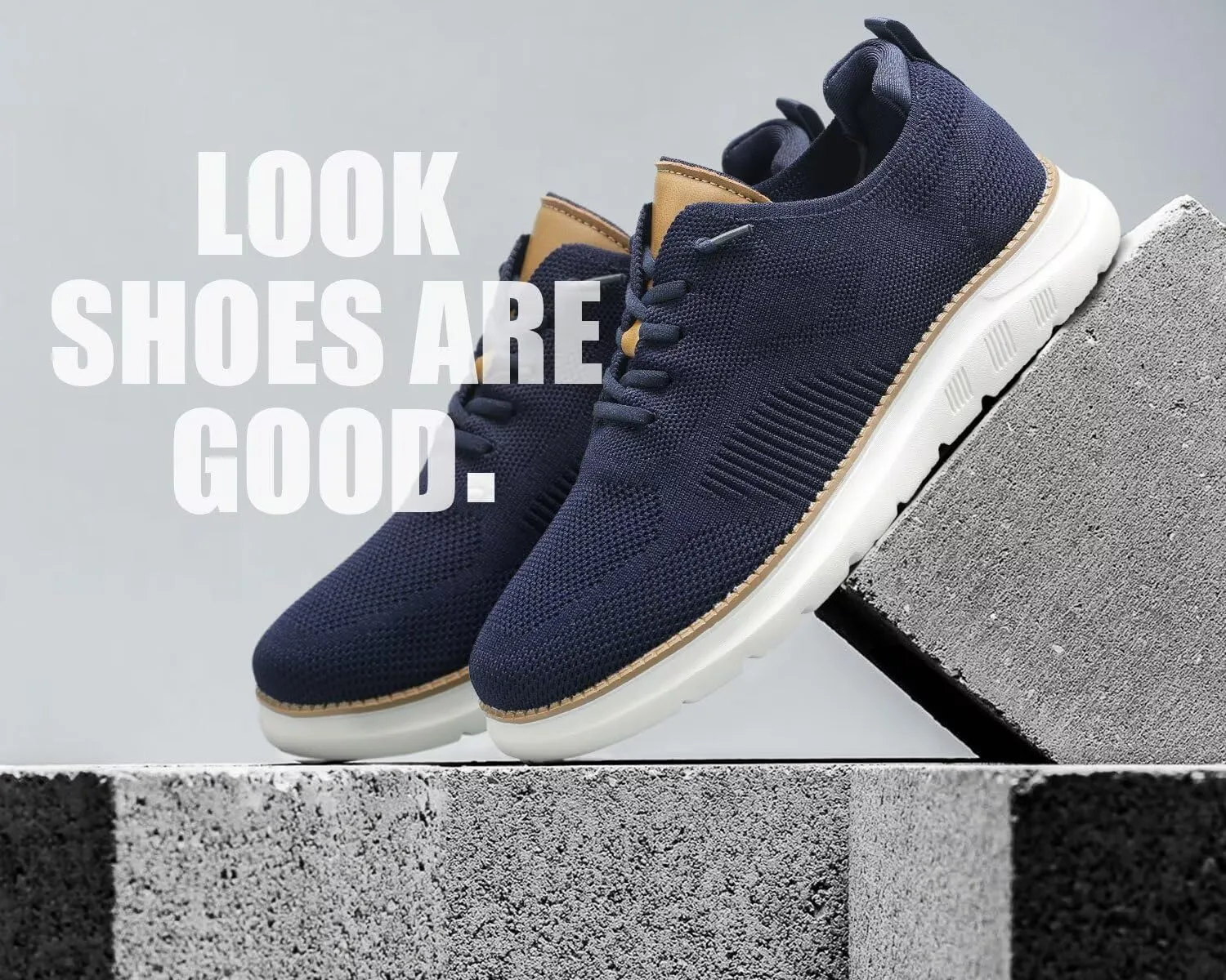 Mens Oxfords Casual Fashion Slip on Shoes Dress Business Sneakers Mesh Work Comfortable Lightweight Soft Sole