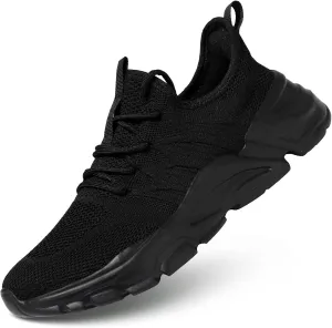 Mens Running Shoes Slip-on Walking Tennis Sneakers Lightweight Breathable Casual Soft Sole Mesh Workout Sports Shoes