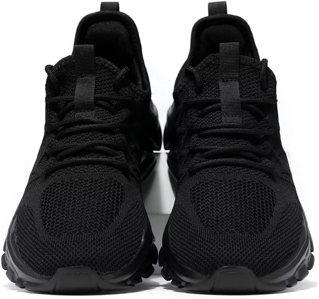 Mens Running Shoes Slip-on Walking Tennis Sneakers Lightweight Breathable Casual Soft Sole Mesh Workout Sports Shoes