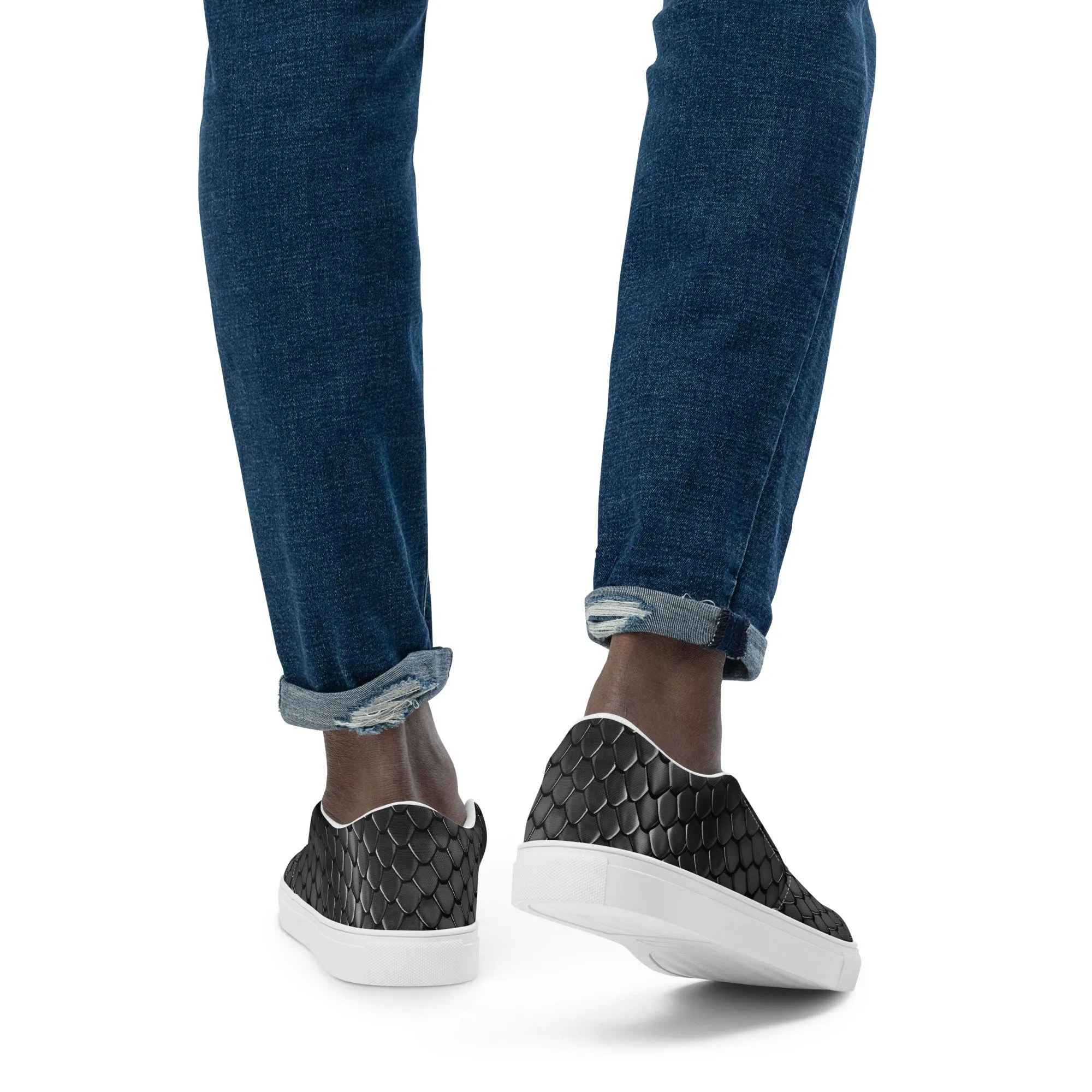 Men’s slip-on canvas shoes - Dragon skin SG014
