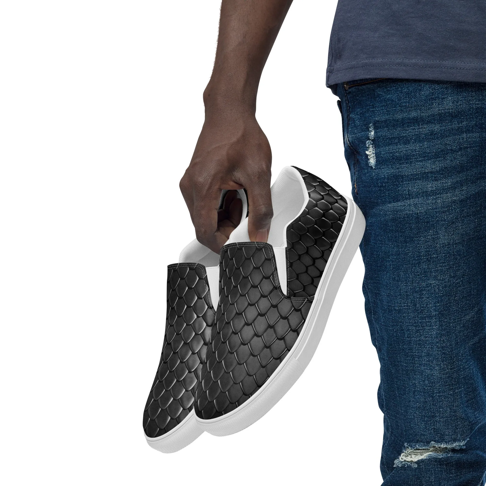 Men’s slip-on canvas shoes - Dragon skin SG014