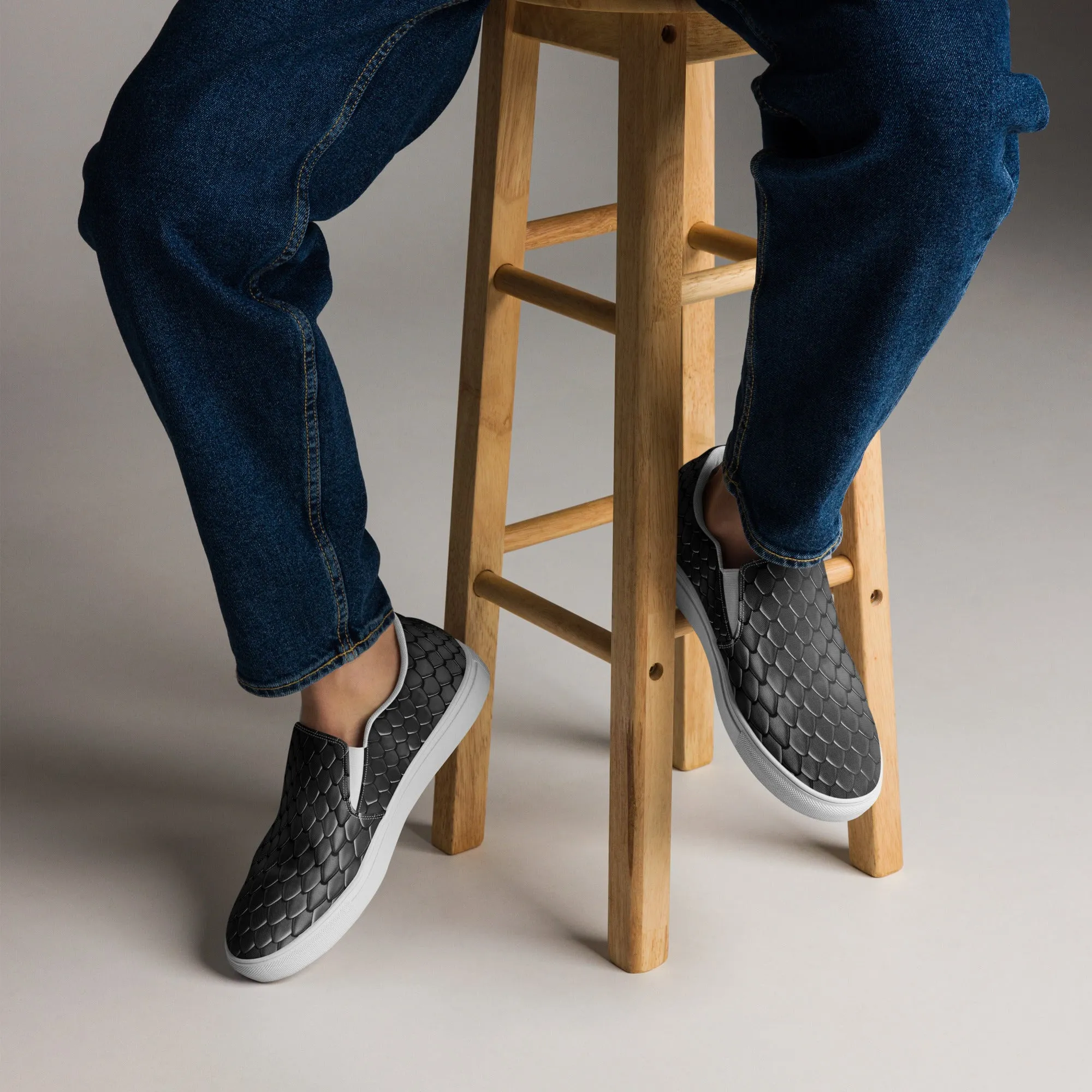 Men’s slip-on canvas shoes - Dragon skin SG014