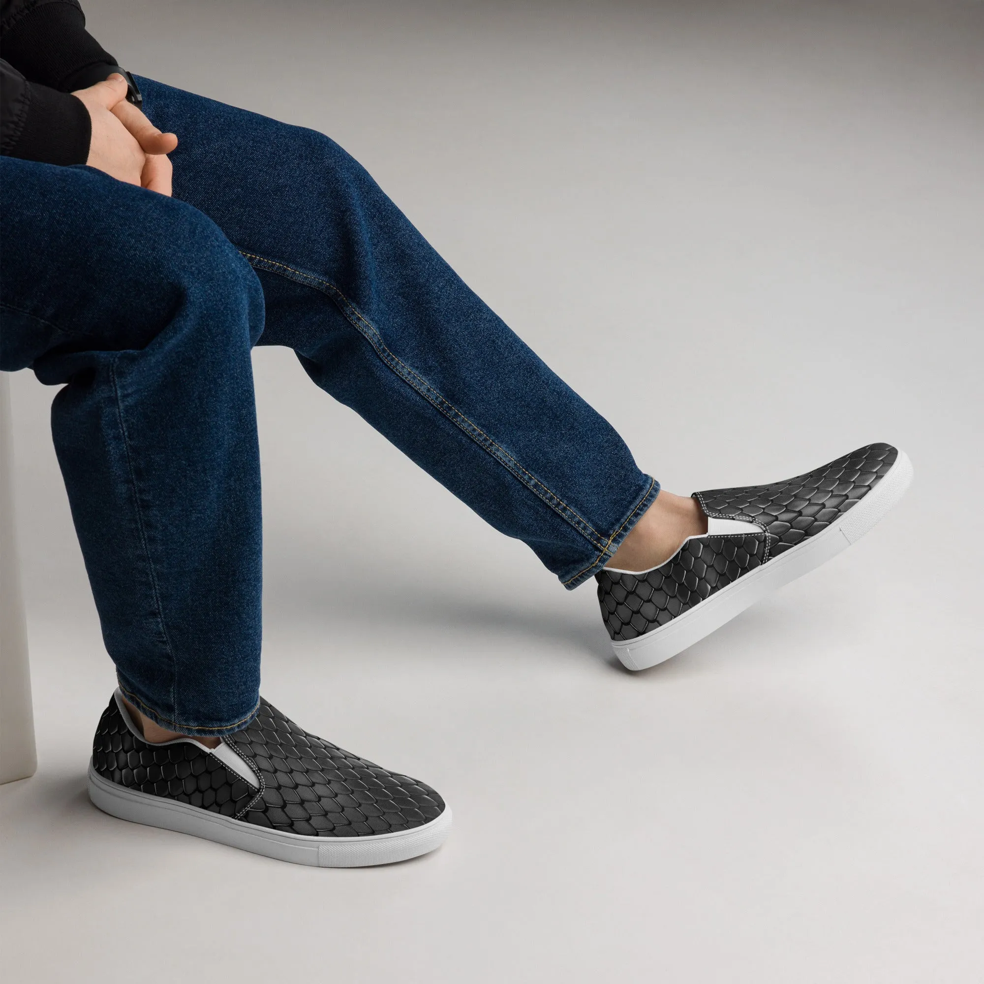 Men’s slip-on canvas shoes - Dragon skin SG014
