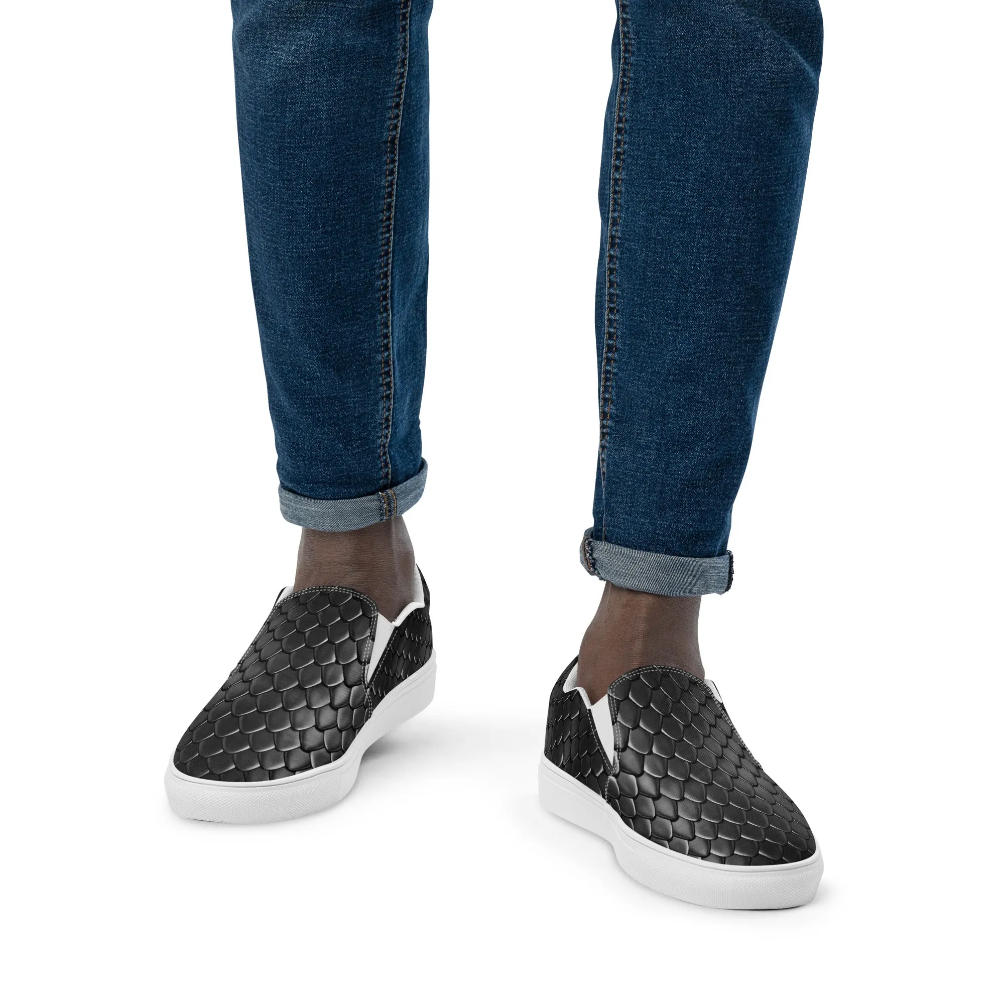 Men’s slip-on canvas shoes - Dragon skin SG014