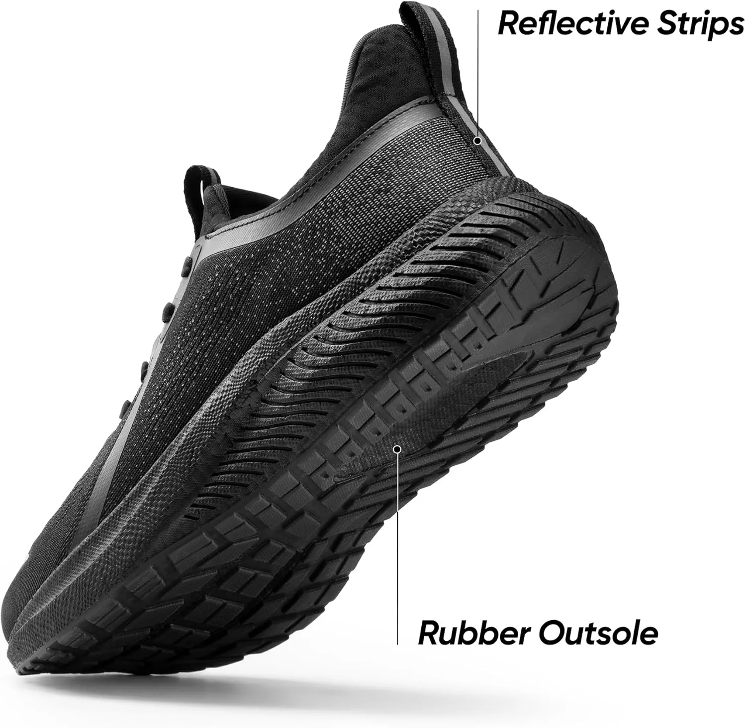 Men's Slip On Walking Shoes DreamLife Non Slip Athletic Gym Workout Comfortable Lightweight Running Tennis Sneakers