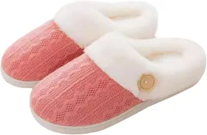 Men's slippers Couple Shoes Soft Plush Cotton Slippers Floor Indoor Home Slippers Women Shoes Winter Warm Slip On Scuff Clogs For Bedroom Women's slippers