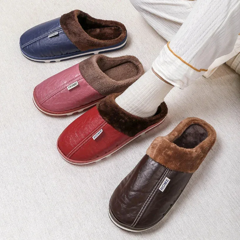 Men's Soft Plush Casual Slippers