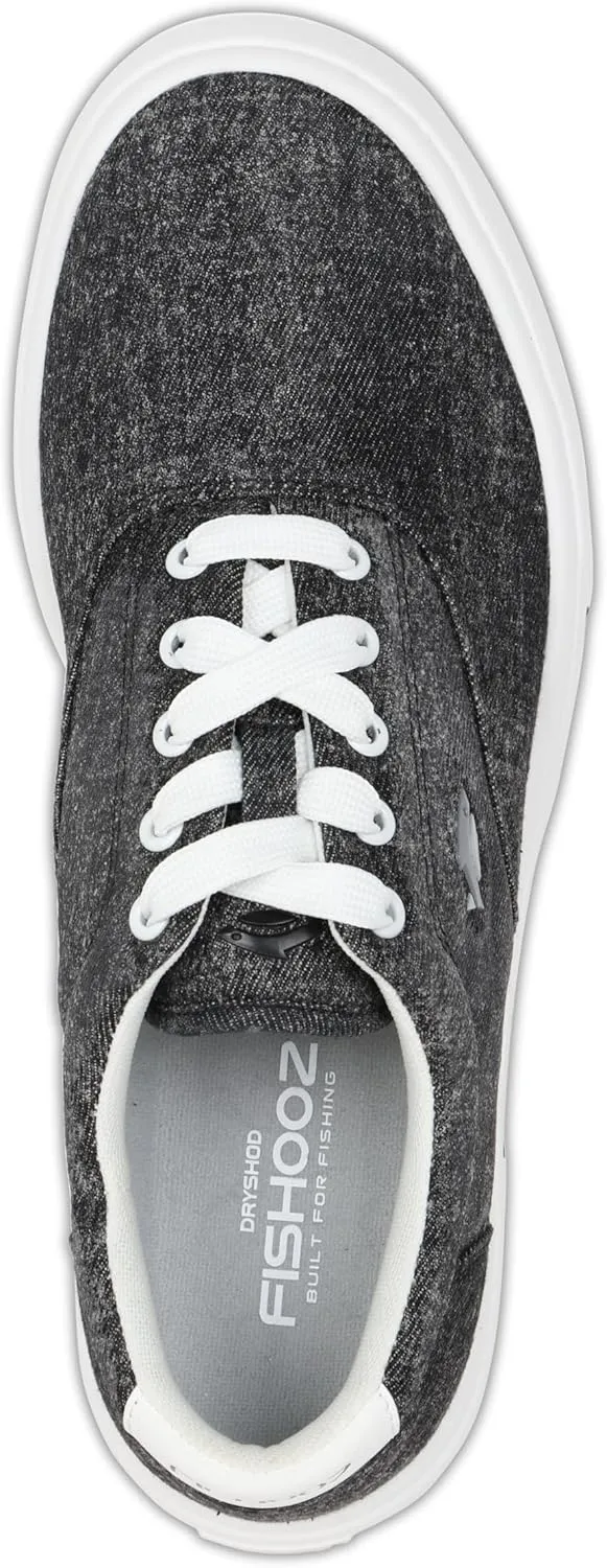 Men's Sunwashed Lace-up Fishing Shoes | Water-Repellent, Pre-Shrunk Nylon/Cotton Blend | Arch Support, Padded Collar, & Sneaker Platform