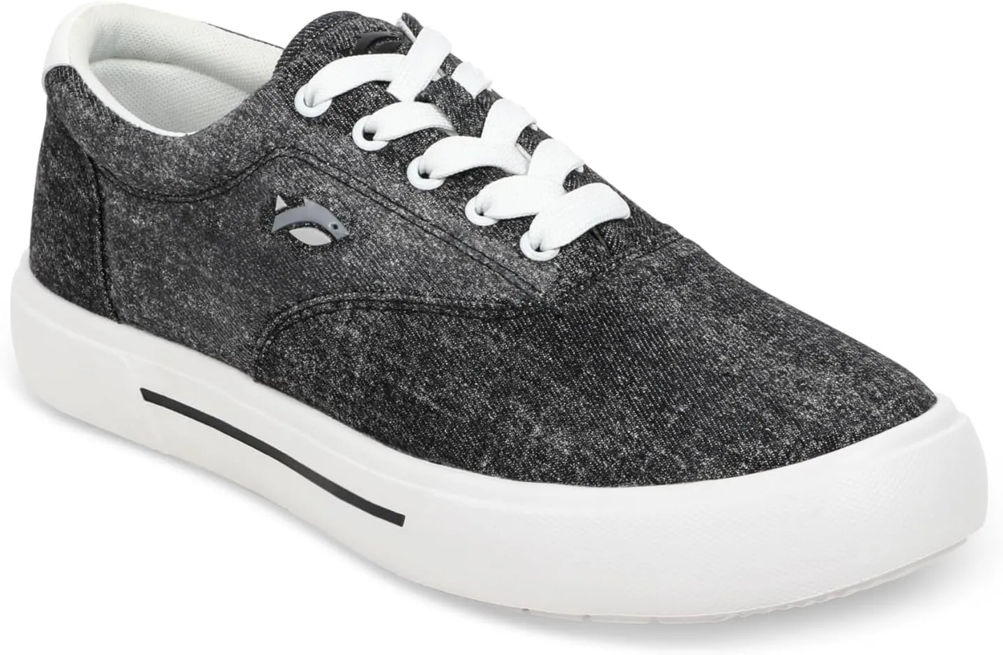 Men's Sunwashed Lace-up Fishing Shoes | Water-Repellent, Pre-Shrunk Nylon/Cotton Blend | Arch Support, Padded Collar, & Sneaker Platform