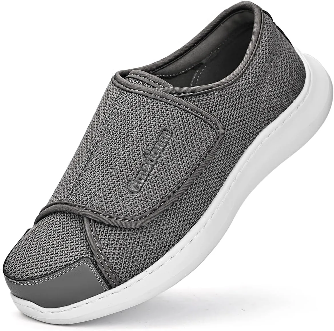 Men's Wide Width Shoes with Easy Put On Adjustable Lightweight for Diabetic Edema Bunions Arthritis Swollen Feet Elderly Walking Widening Shoes