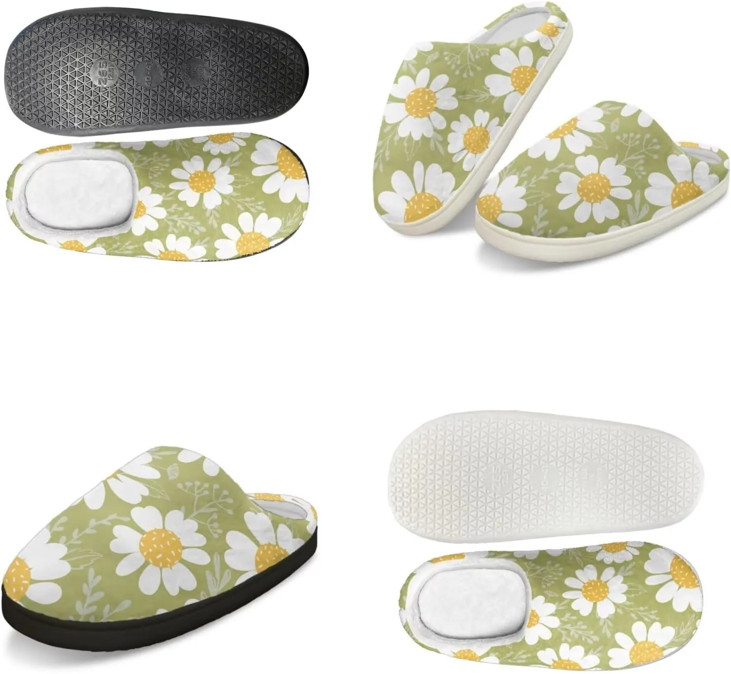 Men's Women's Non-slip Slippers, Flannel Warm Soft Cozy Slippers, House Bedroom Indoor/Outdoor Warm Shoes, Size 2-12