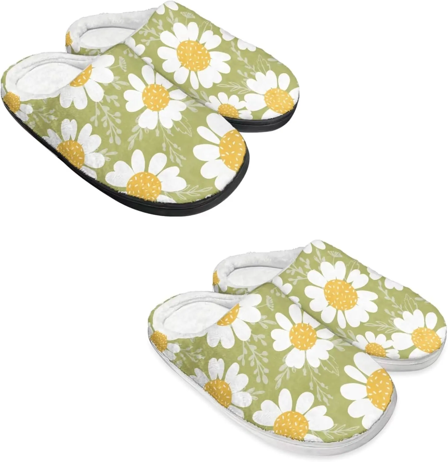 Men's Women's Non-slip Slippers, Flannel Warm Soft Cozy Slippers, House Bedroom Indoor/Outdoor Warm Shoes, Size 2-12