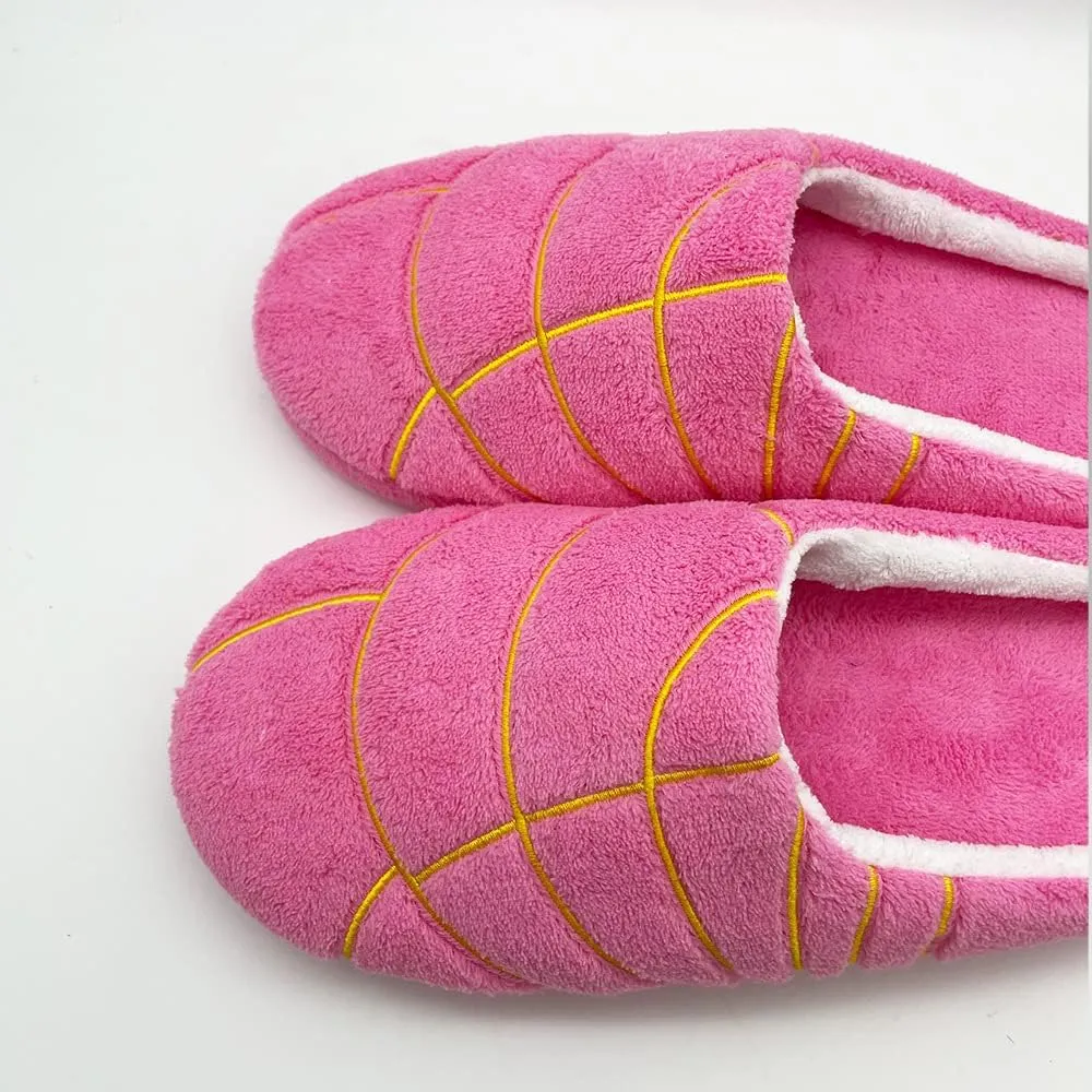 Mexican Concha Slippers for Women Men Concha Pantuflas Soft Plush House Slippers for Indoor Use